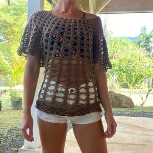 Hippie Crochet Top 🤎